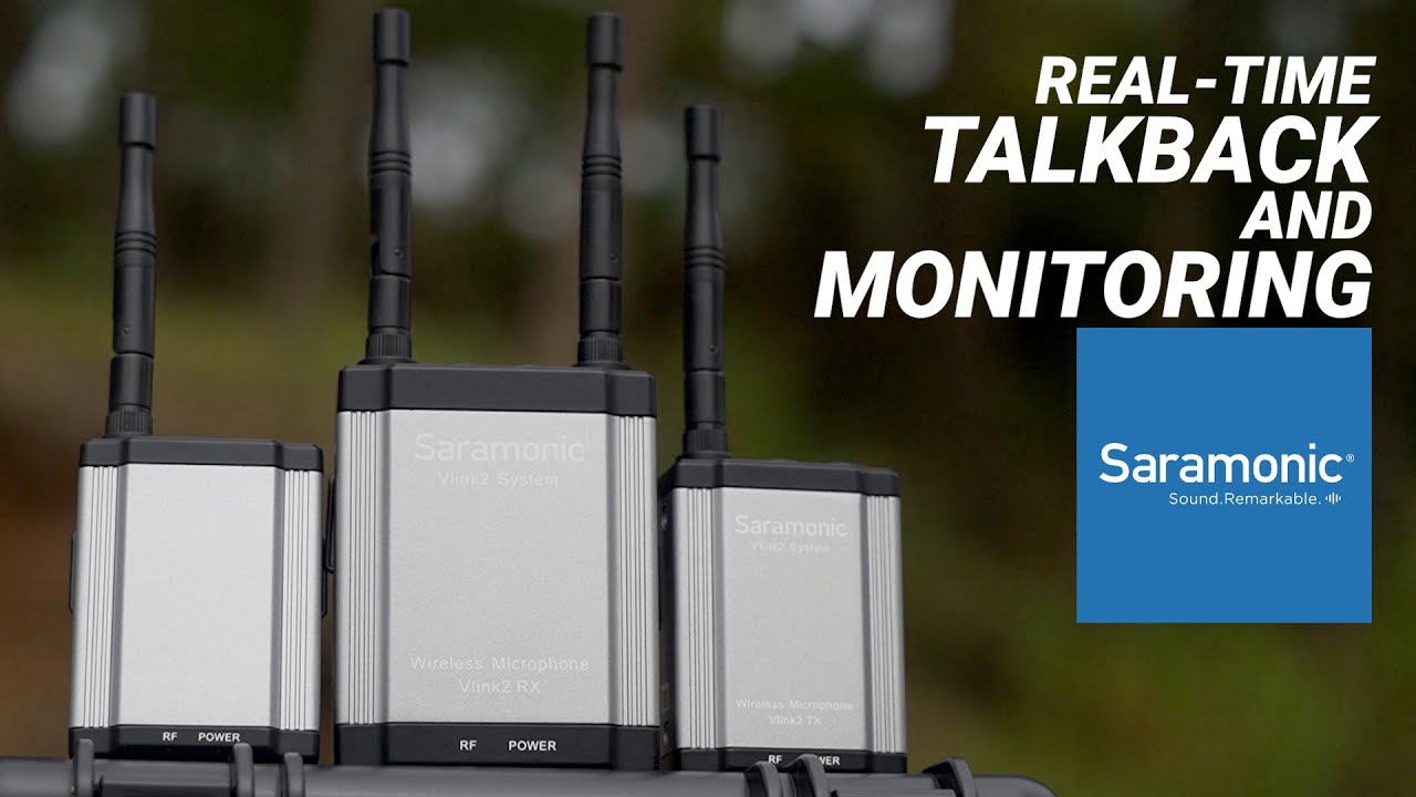 Saramonic Vlink2 Kit2 Wireless Microphones with Real-time Talkback