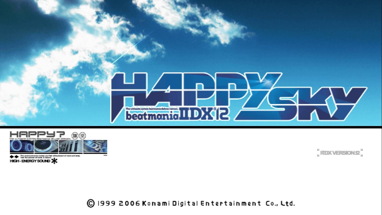 beatmania IIDX 12 - HAPPY SKY Title Screen - YouTube