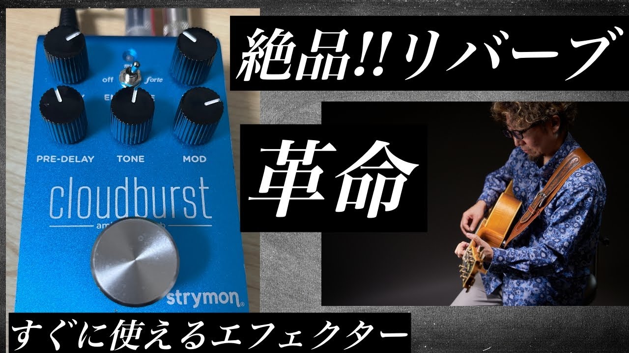 絶品リバーブ】【革命】【STRYMON cloudburst】【すぐに使える