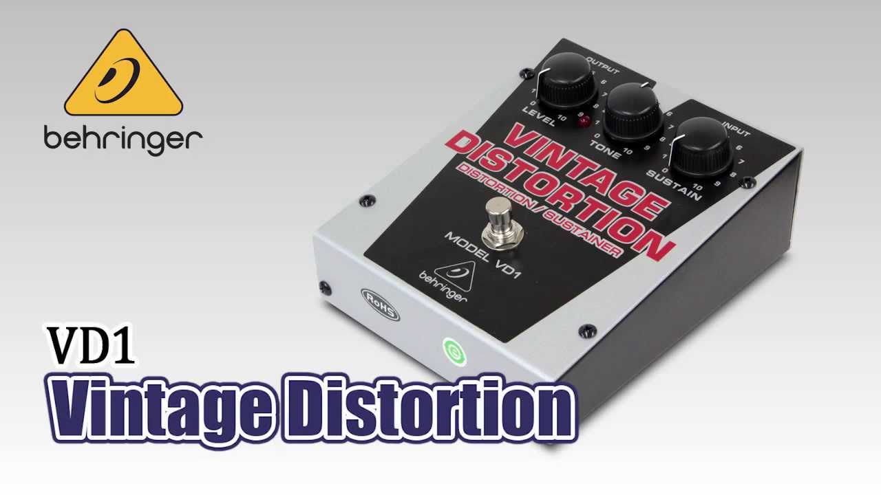 BEHRINGER / ヴィンテージディストーション VD1 サウンド