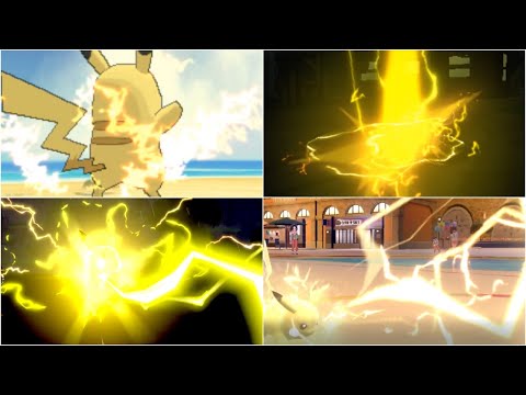 歴代ピカチュウ】10まんボルト集！どの世代の『10万ボルト』がカッコ