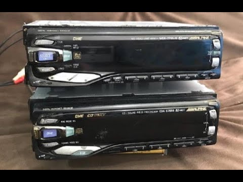 Alpine MDA-7755JS + Alpine CDA-57555 demo @90sparts - YouTube