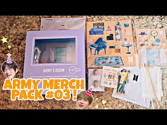 BTS ARMY MERCH BOX #03 ARMY'S ROOM REVIEW ! [ INDONESIA ] - YouTube