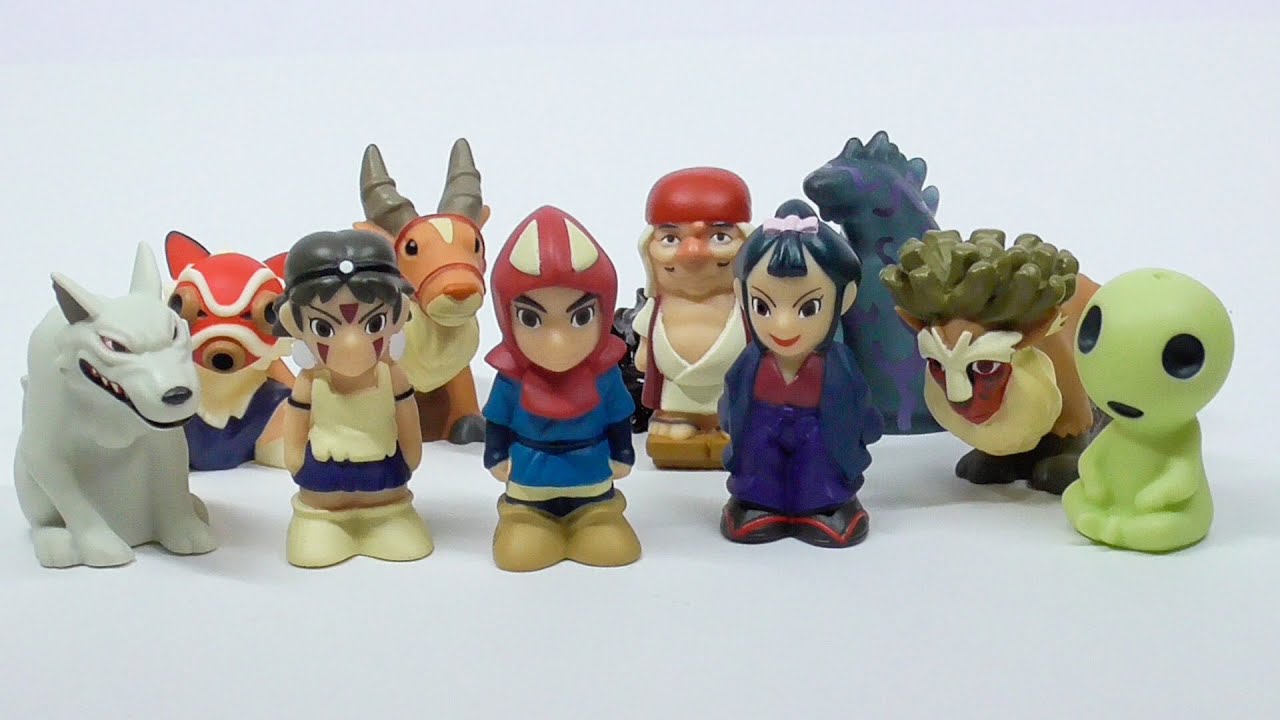 もののけ姫 指人形 Princess Mononoke finger puppet All 11 types