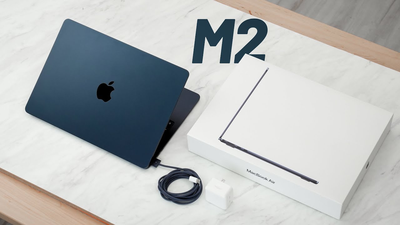 MacBook Air M2 MIDNIGHT Unboxing and Setup - 2022 - YouTube