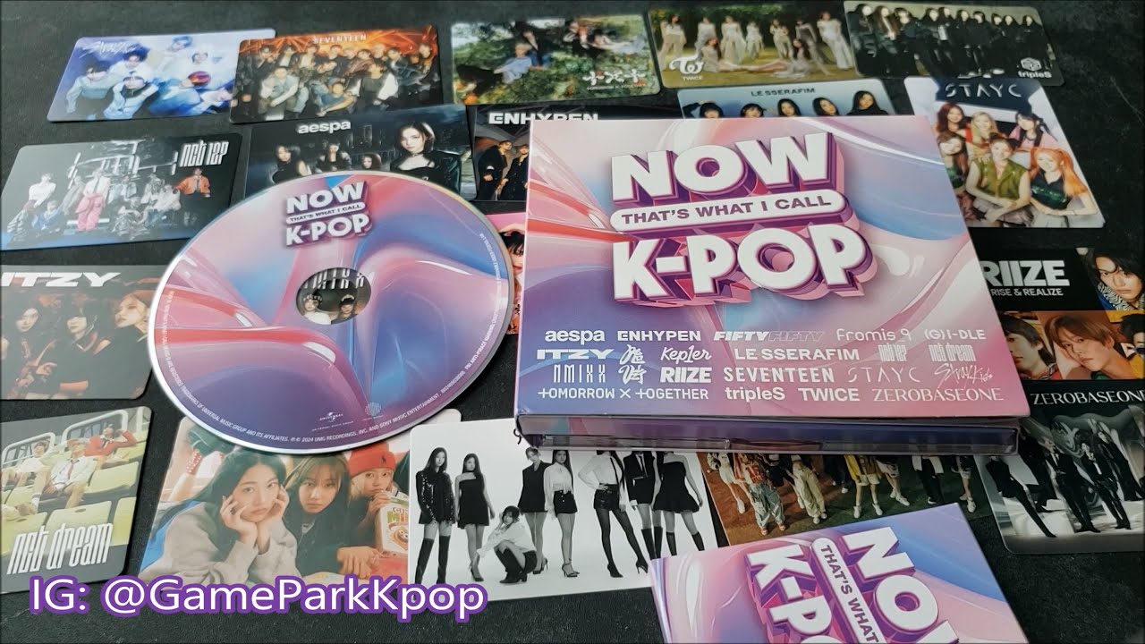 Unboxing NOW That's What I Call K-POP Album! CD! Photo Cards