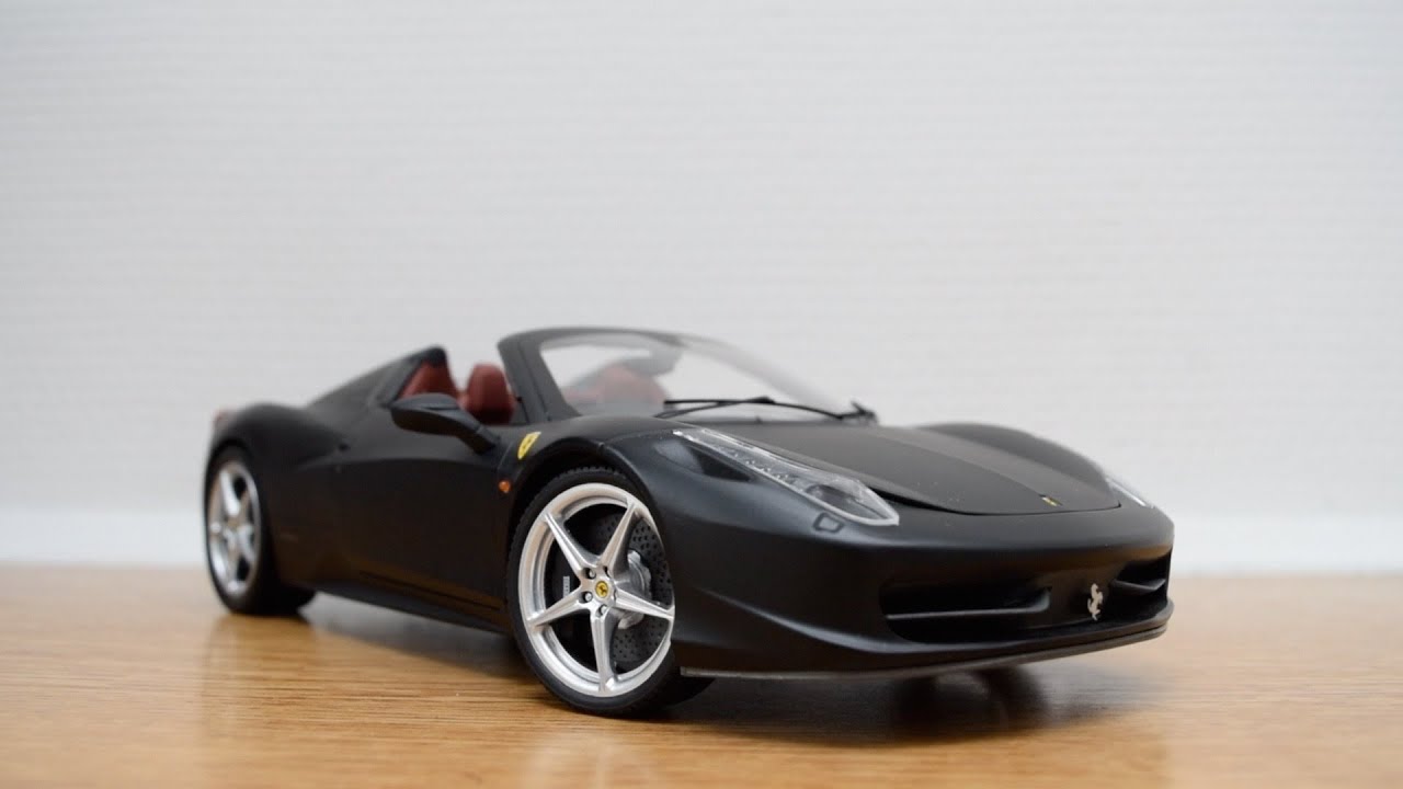 HotWheels Elite Ferrari 458 Italia Spider 1/18 - Review - YouTube