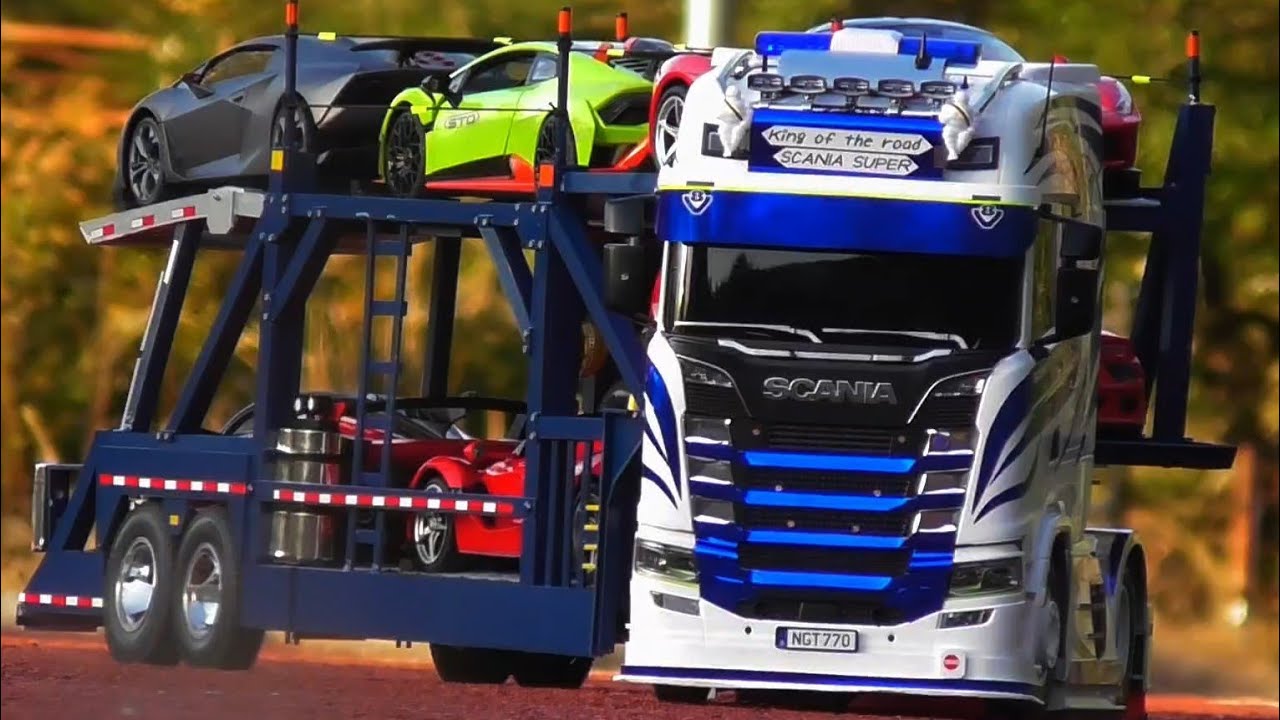 タミヤ1/14 スカニア 自作キャリアカー！ Tamiya 1/14 SCANIA Self