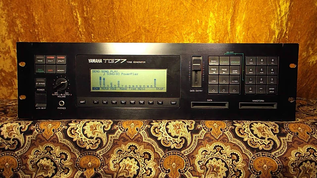 Yamaha TG77 Synthesizer Factory Demo Songs - YouTube
