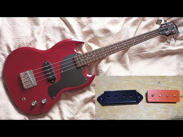 Making the sg junior bass with p90 bass pickup SGジュニアベースを
