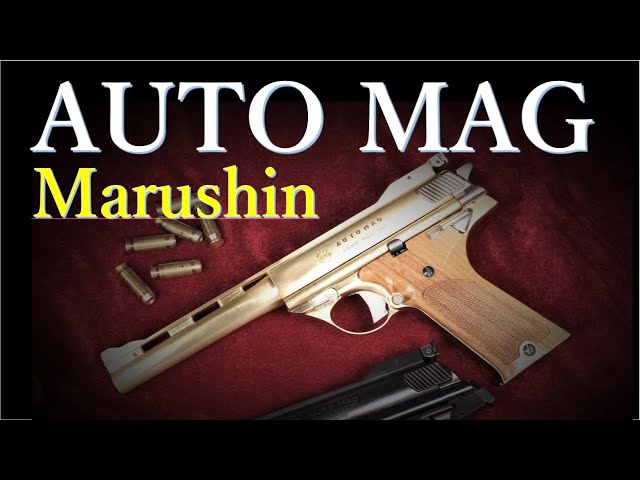 金属モデルガン AUTO MAG / マルシン & ガスBLK版クリント1 - YouTube