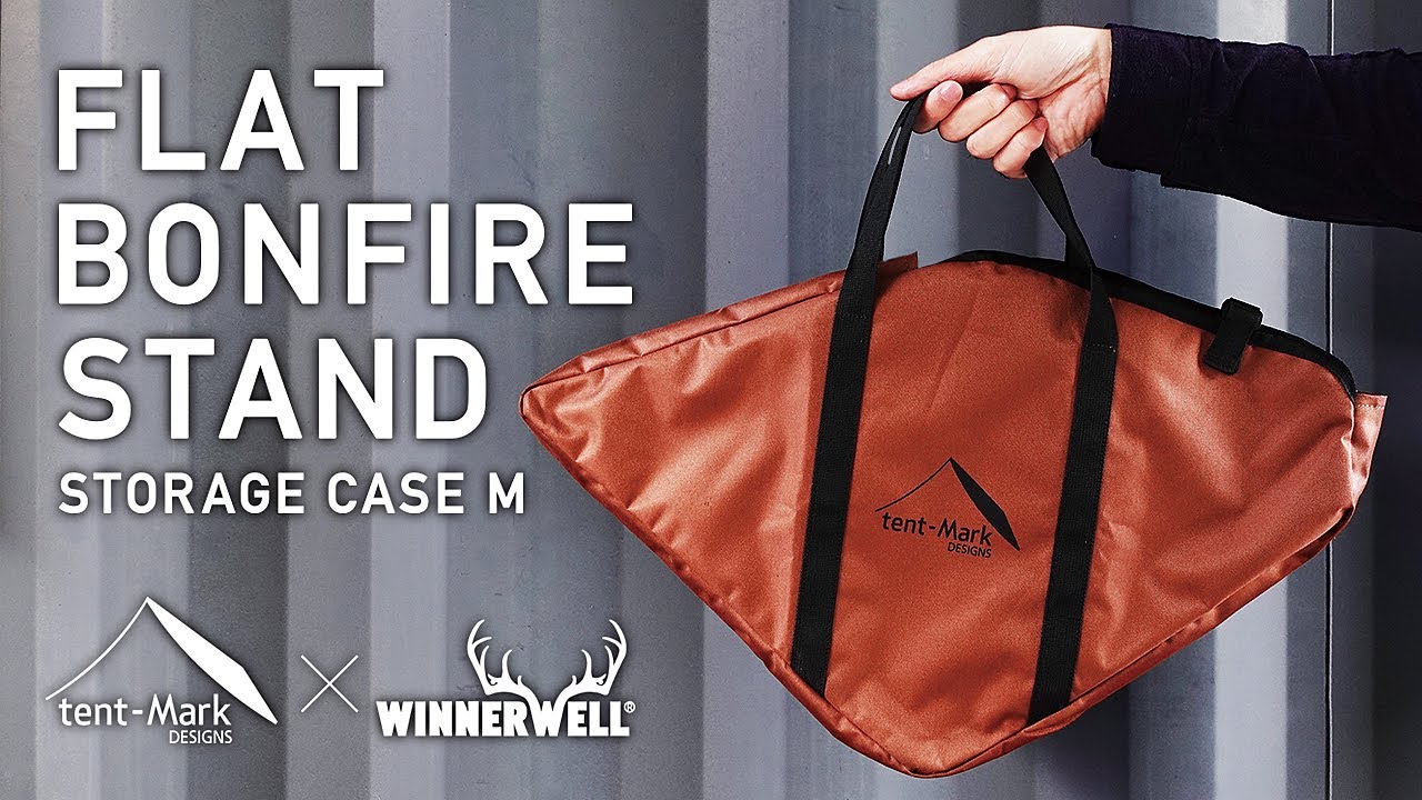 フラット焚火台 テンマクデザイン×ウィンナーウェル Mサイズ 収納