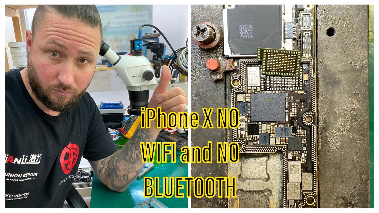 ADVANCED REPAIRS - iPHONE X WITH NO BLUETOOTH - NO WIFI - GREYED