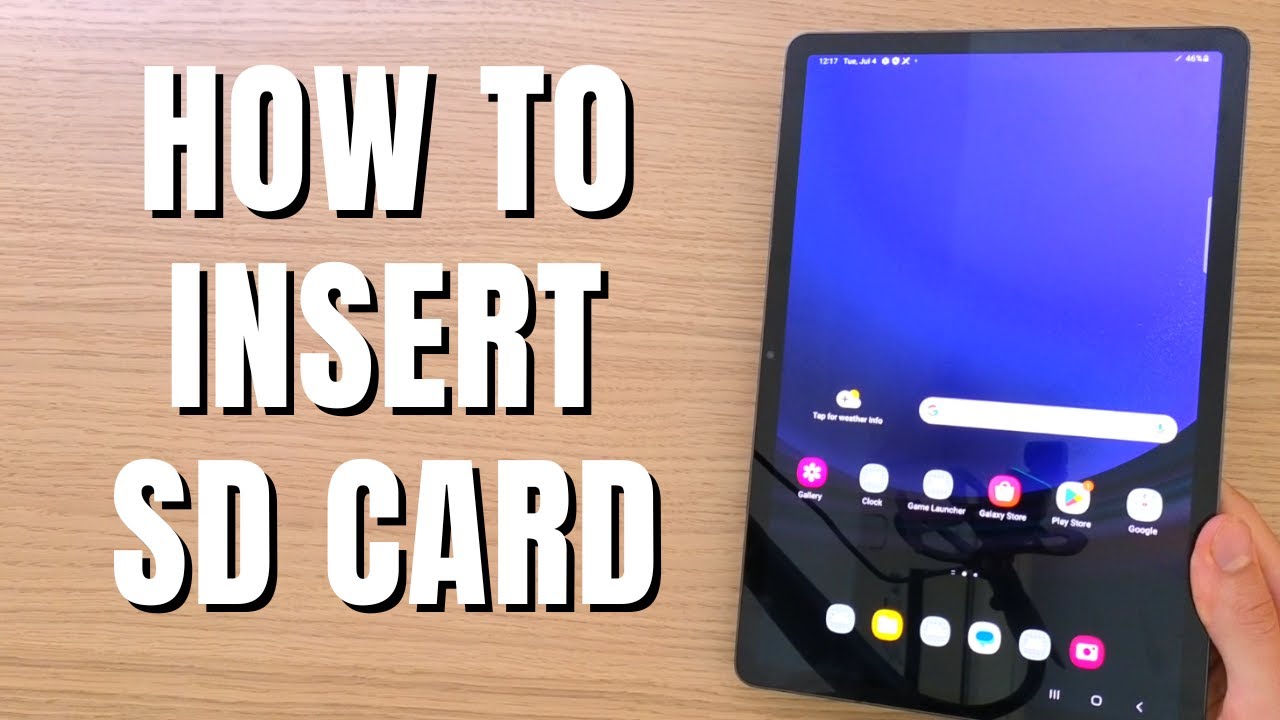 How To Insert Micro SD Card To Samsung Galaxy Tab S9 - YouTube