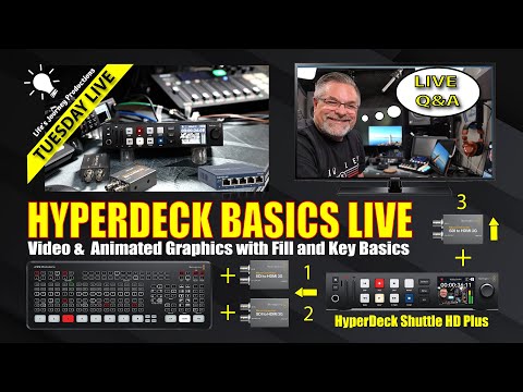 HyperDeck MINI HD Plus Video & Animated Graphics with Fill and Key