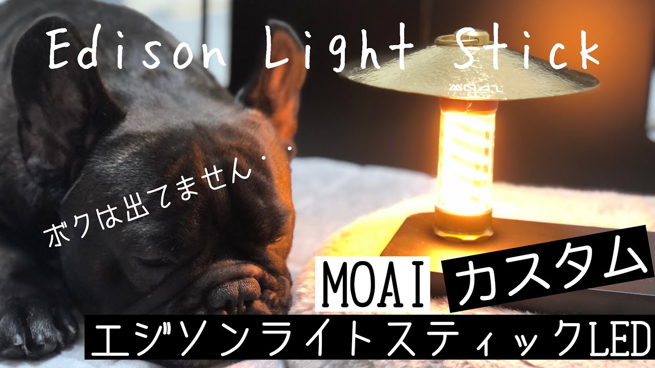 エジソンスティックLEDカスタム[ベアボーンズ][MOAI] - YouTube