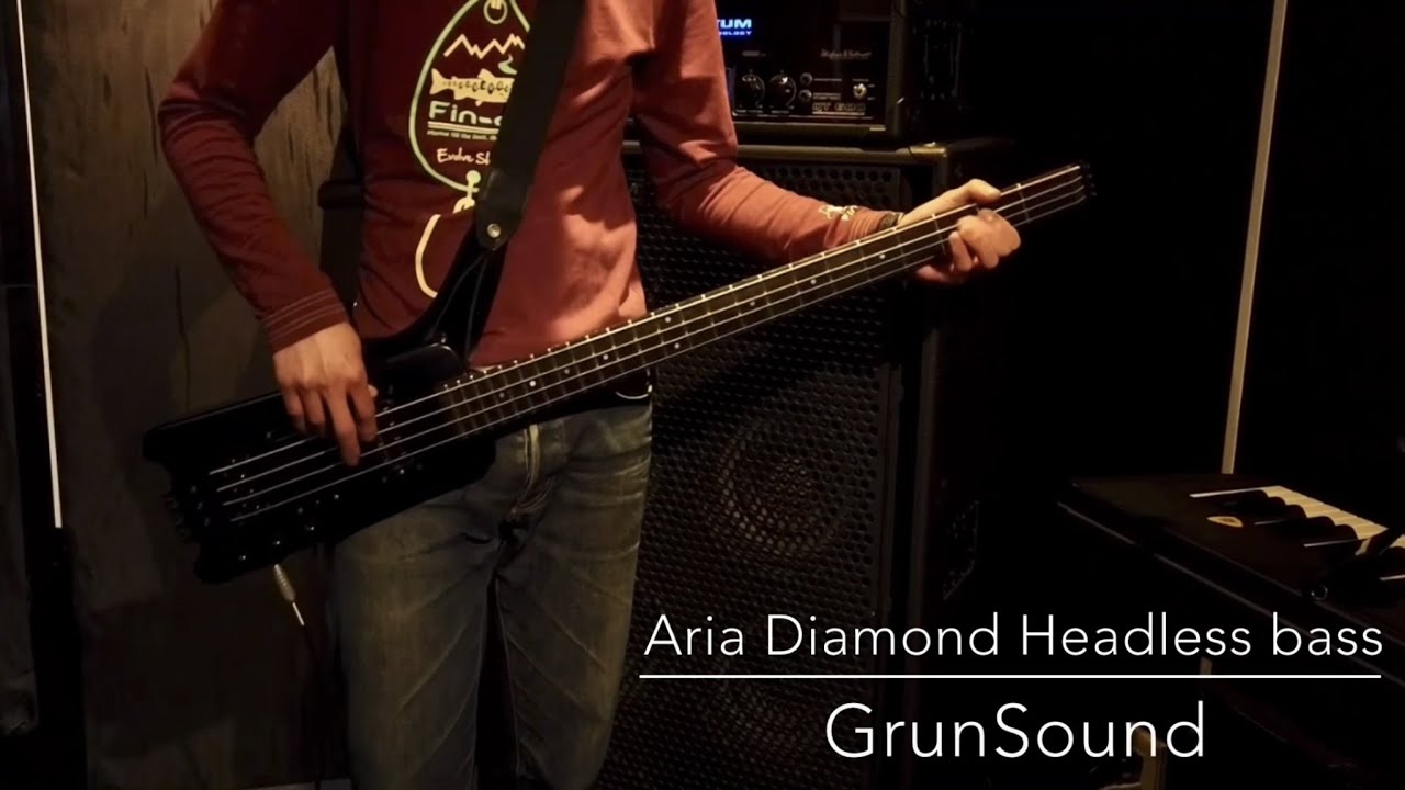 Aria Diamond Headless bass -GrunSound- 商品紹介 No.112 - YouTube