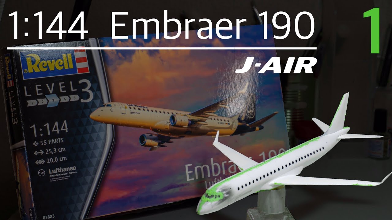 Revell Embraer 190 Assembly J-AIR 製作記1 #JAL #旅客機#プラモデル