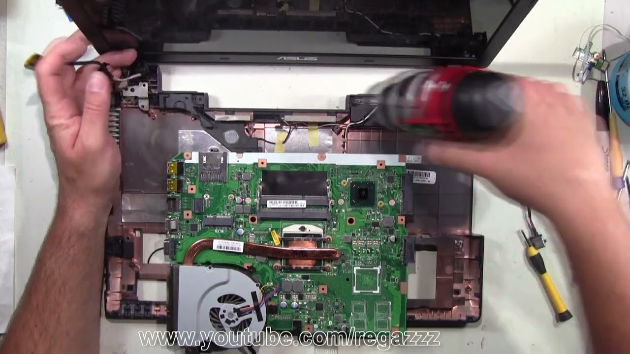 Asus K55A Complete Take Apart Disassembly Nothing Left Out - YouTube