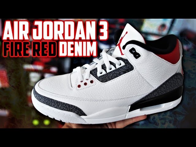 Air Jordan 3 SE Fire Red Denim Review and On Feet! - YouTube