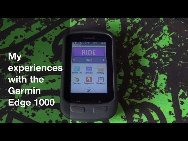 Experiences with the Garmin Edge 1000 - YouTube