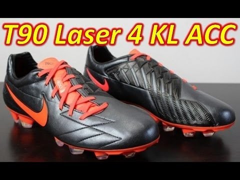 Nike T90 Laser IV Kanga-Lite ACC Black/Total Crimson - Unboxing +