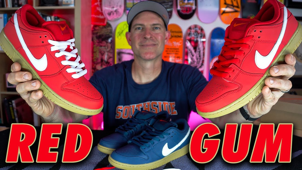 Nike SB University Red Dunk Low (Red Gum) Orange Label Shoe Review