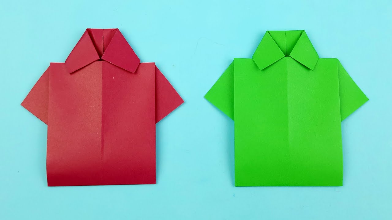 Origami Shirt - How to Make a Paper Shirt - YouTube