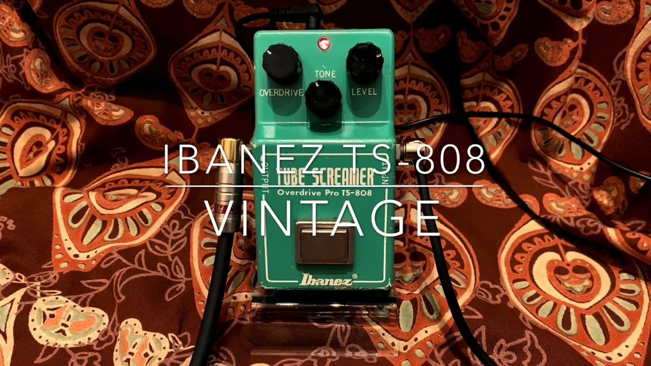 Ibanez TS-808 Vintage RC4558P MALAYSIA Chip - YouTube