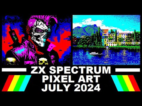 ZX Spectrum: PIXEL ART from JULY 2024 - YouTube