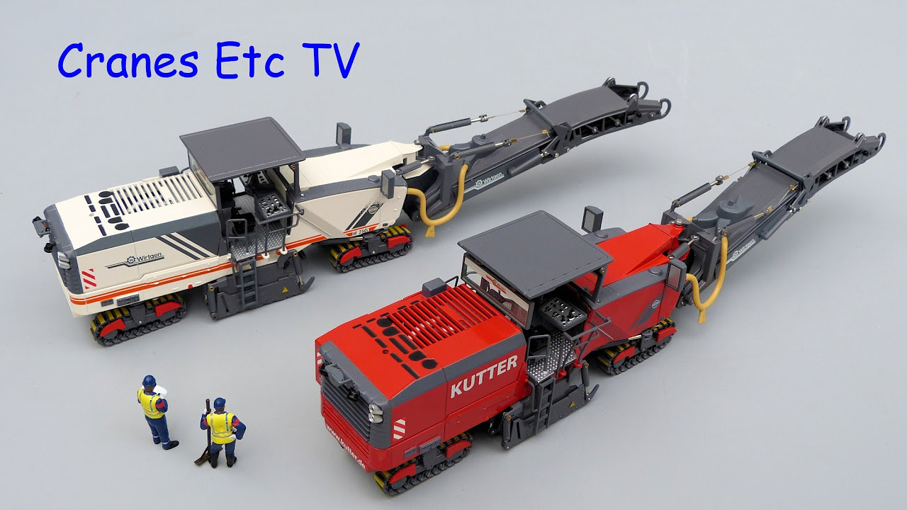 NZG Wirtgen W 250i Cold Milling Machine by Cranes Etc TV - YouTube