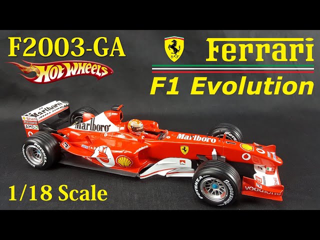 Ferrari F1 Evolution in 1/18 Scale - F2003-GA by Hotwheels - YouTube