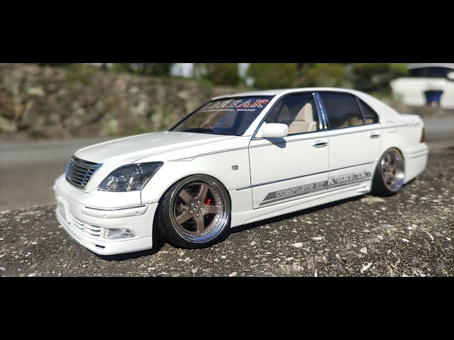 アオシマ プラモデル 1/24 K-BREAK UCF31 セルシオ '03 完成❕ - YouTube