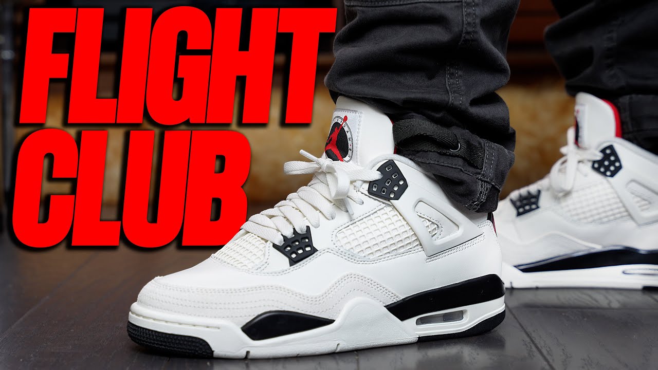 Jordan 4 Flight Club Detailed REVIEW & On Feet - YouTube