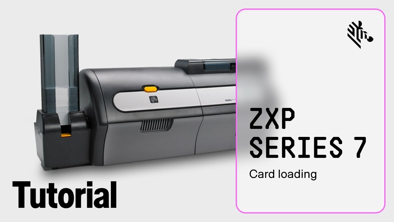 Zebra ZXP Series 7 How-To: Load Cards - YouTube