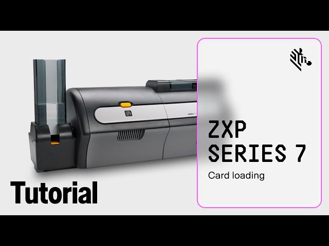 Zebra ZXP Series 7 How-To: Load Cards - YouTube