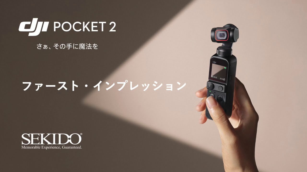 DJI Pocket 2 最速レビュー！ポケットサイズの新型ジンバルカメラ 発表