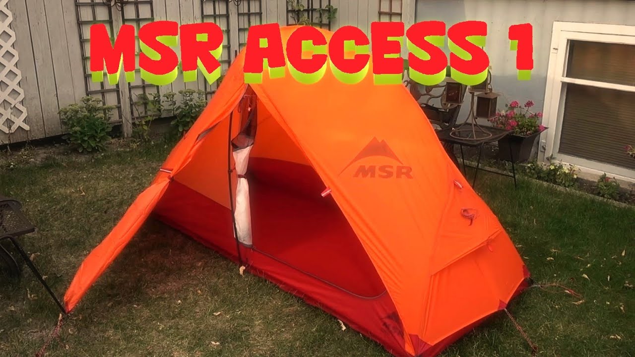 MSR Access 1 Four Season Solo Tent - YouTube