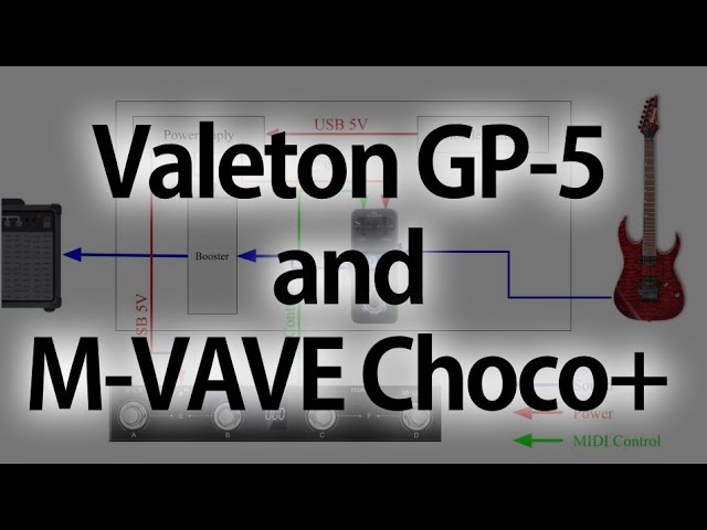 Valeton GP-5 + M-VAVE Chocolate plus - YouTube