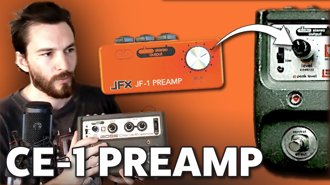 JFX Pedals JF-1 Preamp 【ミニ筐体のCE-1プリアンプ】（新品/送料無料