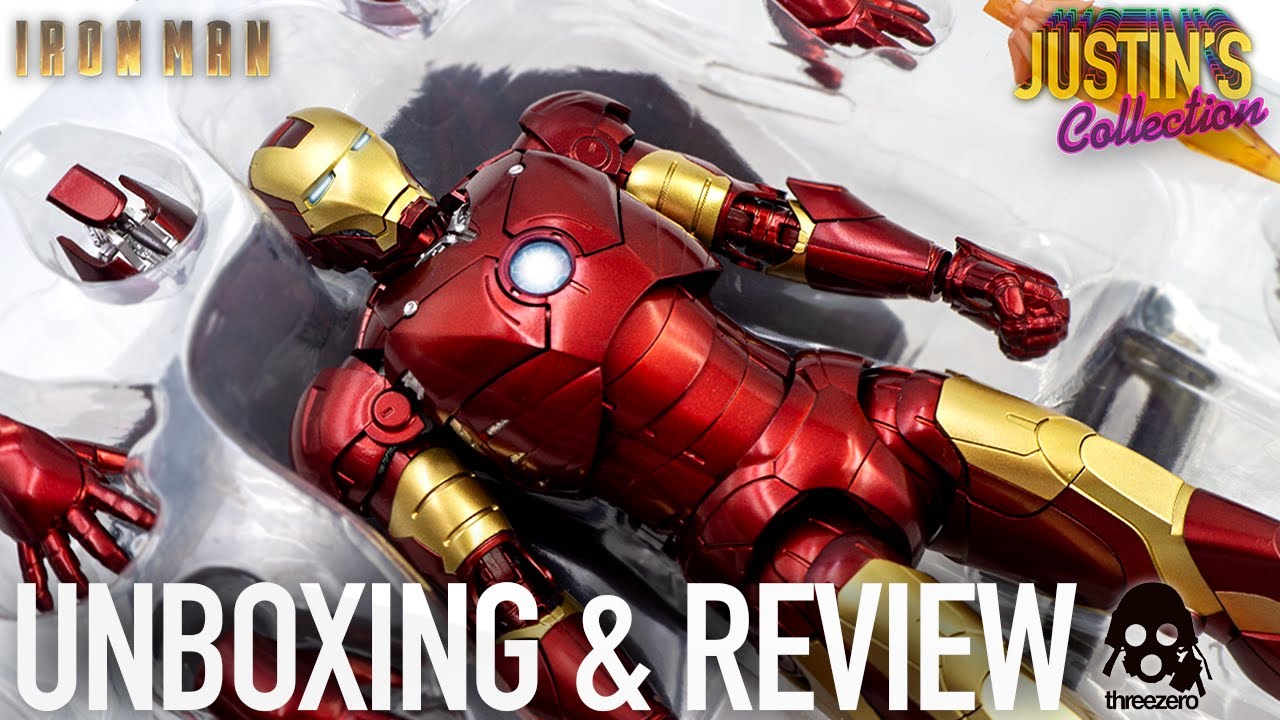 Iron Man MK3 Threezero DLX Unboxing & Review - YouTube