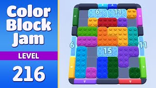 Color Block Jam Level 216 | Every Puzzle Solved! 🎯 - YouTube
