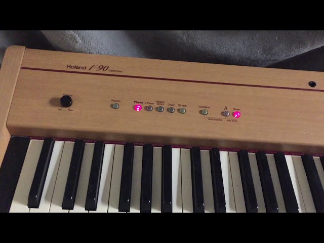 ROLAND F90 DIGITAL PIANO DEMO - YouTube