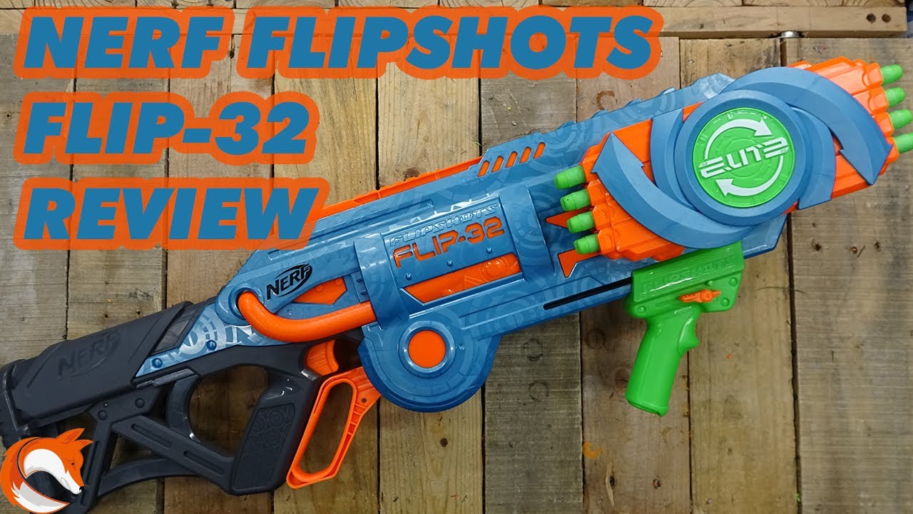 REVIEW - Flip-32 Nerf Elite 2.0 FlipShots FPS - YouTube
