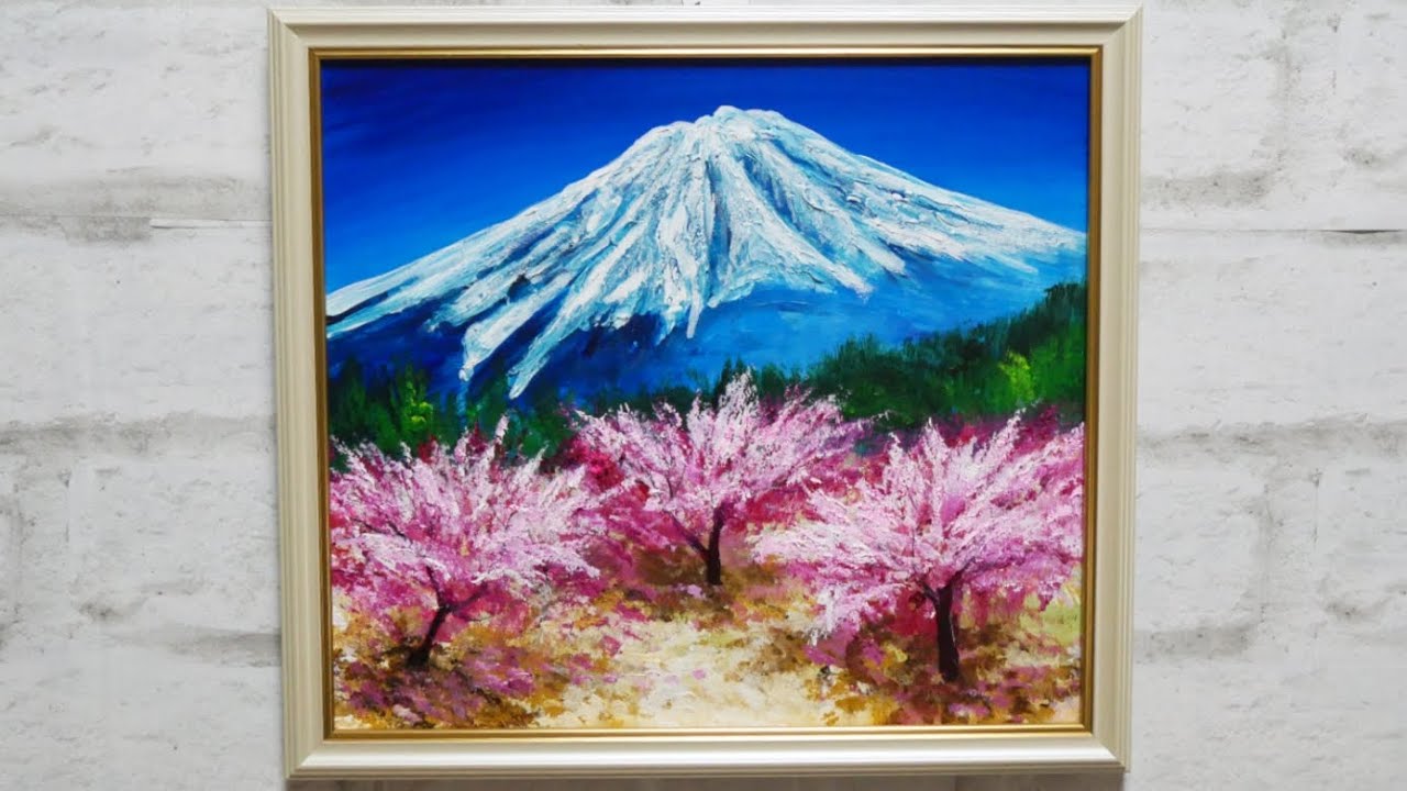 一枚の繪】画家 高瀬三郎 『初冬の朝日岳（那須）』油絵 F6号 一