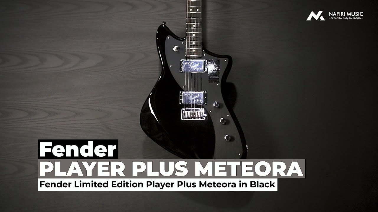 Fender Limited Edition Player Plus Meteora in Black - YouTube