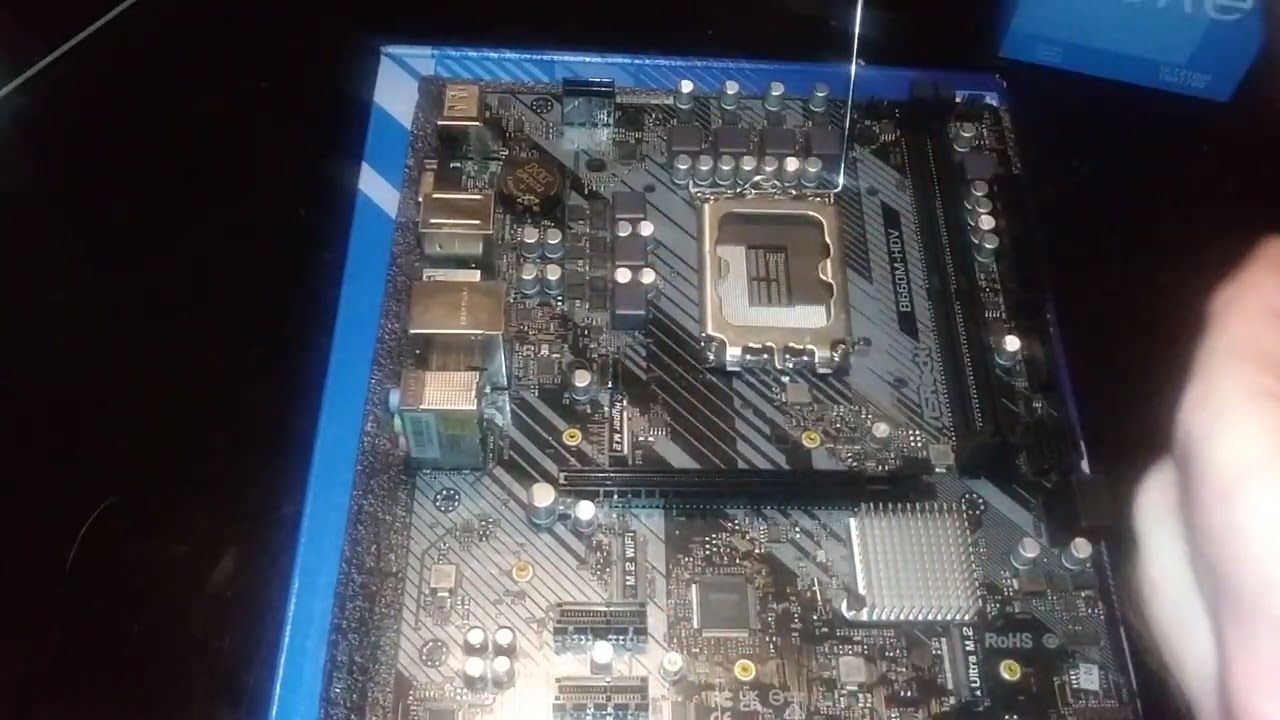 Installing I3-12100f into AsRock B660m HDV motherboard for 12th