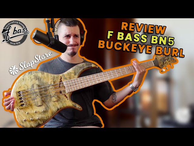 Bass Review: F Bass BN5 Buckeye Burl (ft. ‪@DavidVause‬ ) - YouTube