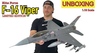 1:18 scale F-16 Viper! UNBOXING! - YouTube