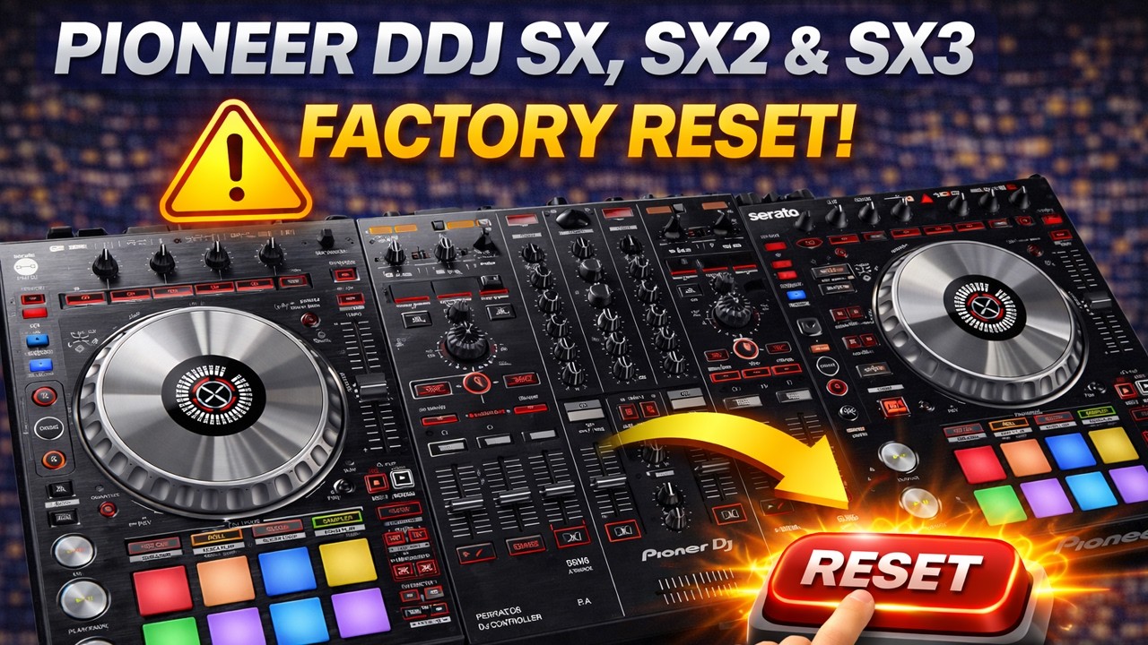 Pioneer DDJ SX , SX2 & SX3 Factory Reset - YouTube